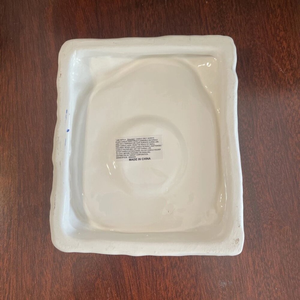 Target Christmas Cottage Tealight Candle Holder, Blue & White - Picture 7 of 9